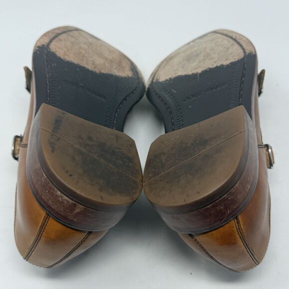 Cole Haan Giraldo Double Monk Strap Dress Shoes Mens 8 M British Tan Brown - Picture 14 of 16